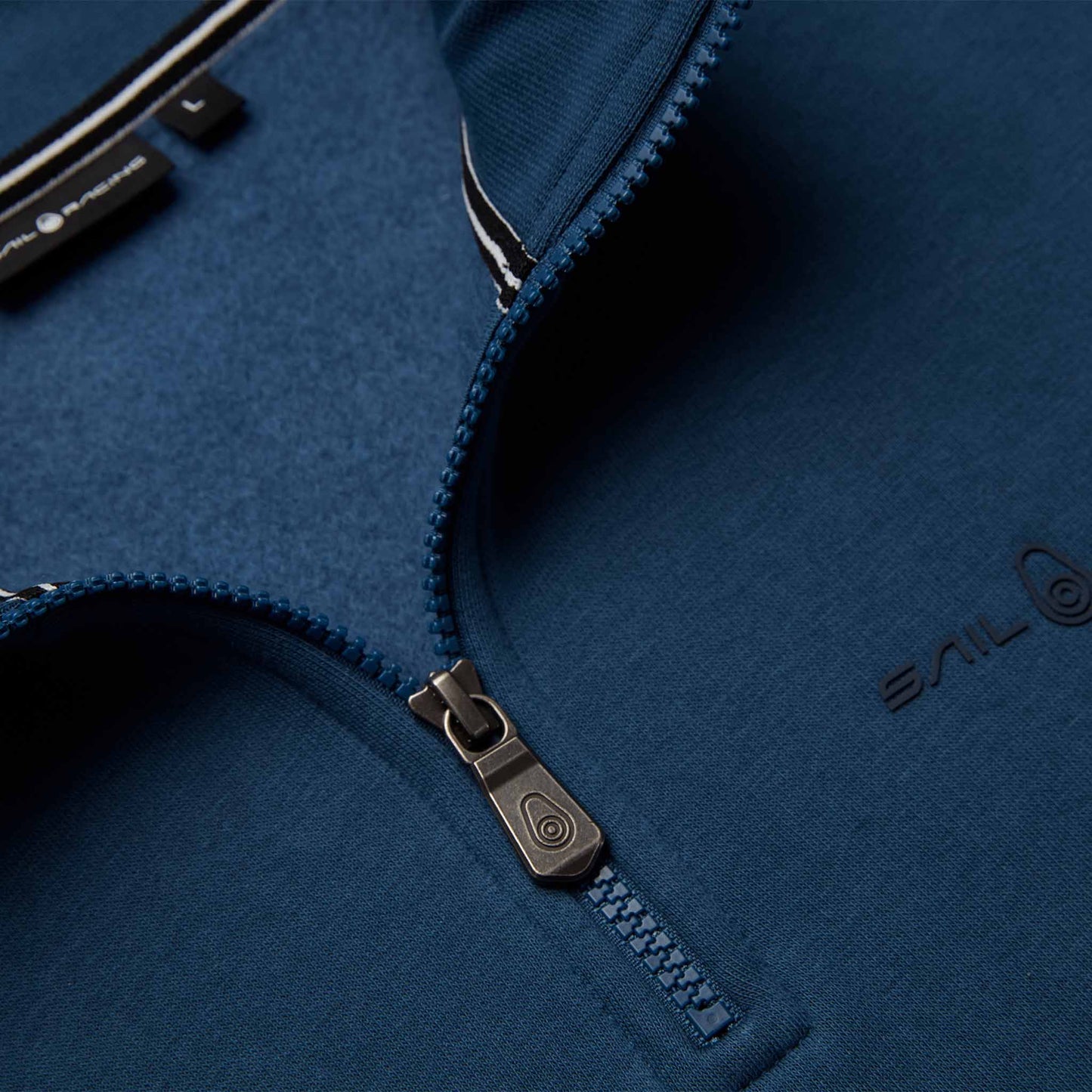 Bowman Logo T-Neck - Neptune Blue