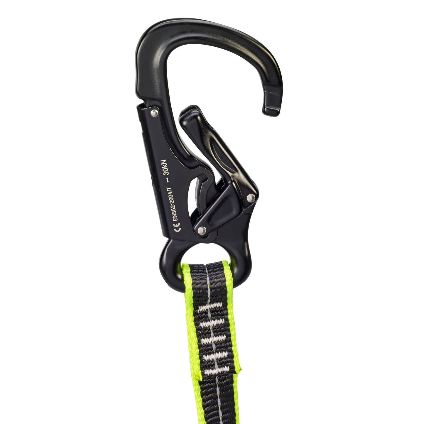 Elastic tether 1 aluminium safety hook