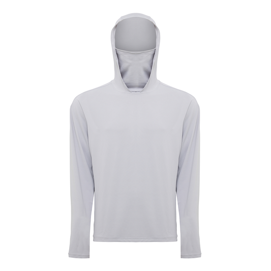 Hooded Sun Shirt - Light Grey