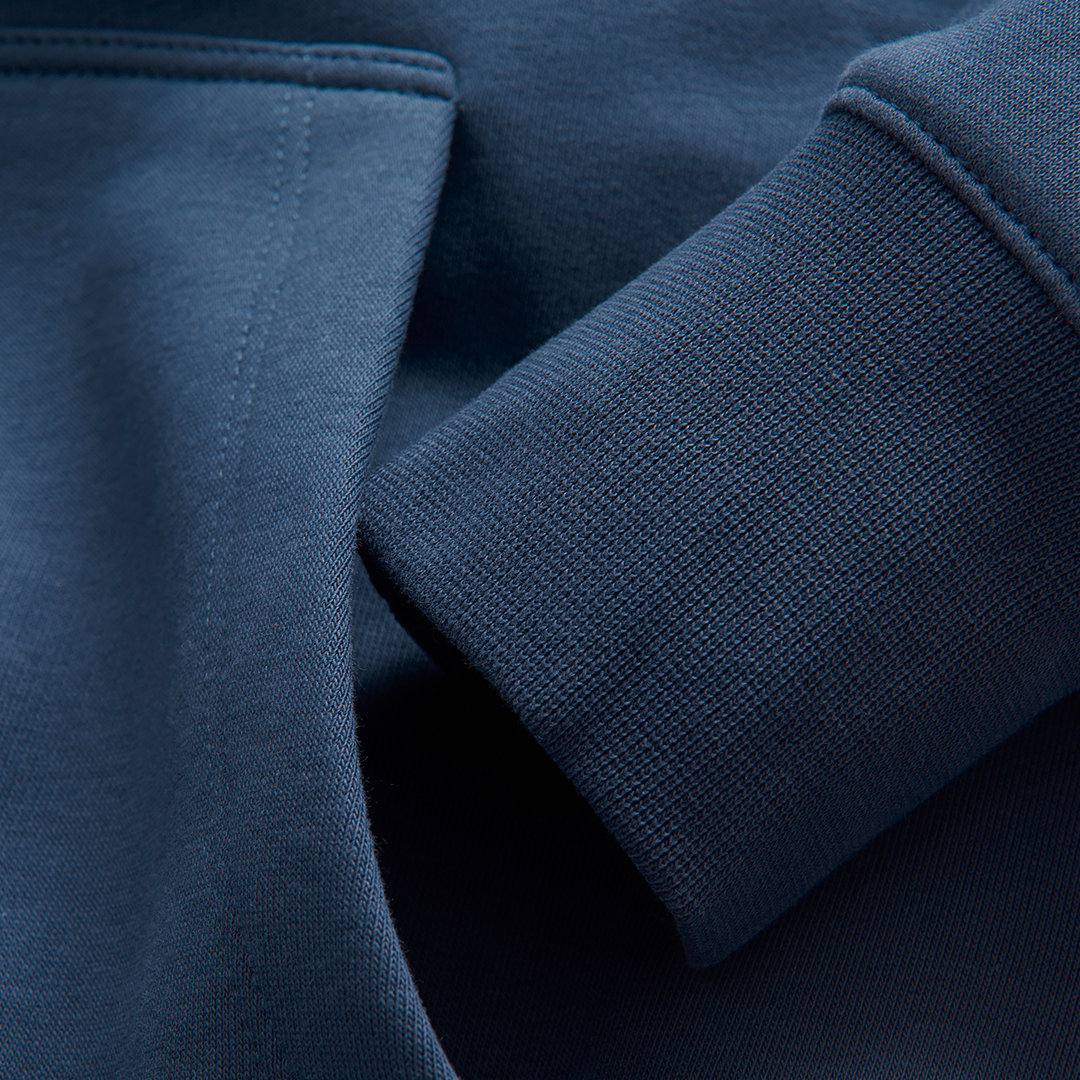 Bowman Logo Hood - Denim Blue