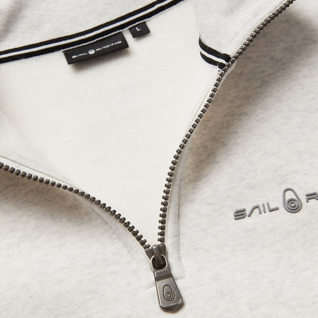 Bowman Logo T-Neck - Light Grey Mel