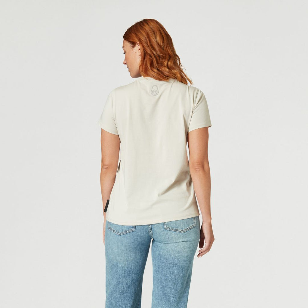 W Gale Logo Tee - Ecru