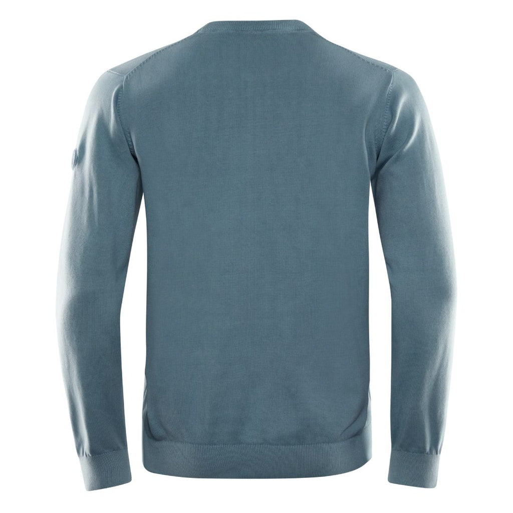 Bowman Knitted Crew Neck - Aurora Blue