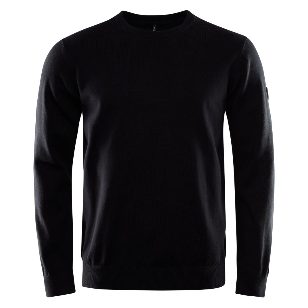 Bowman Knitted Crew Neck - Black