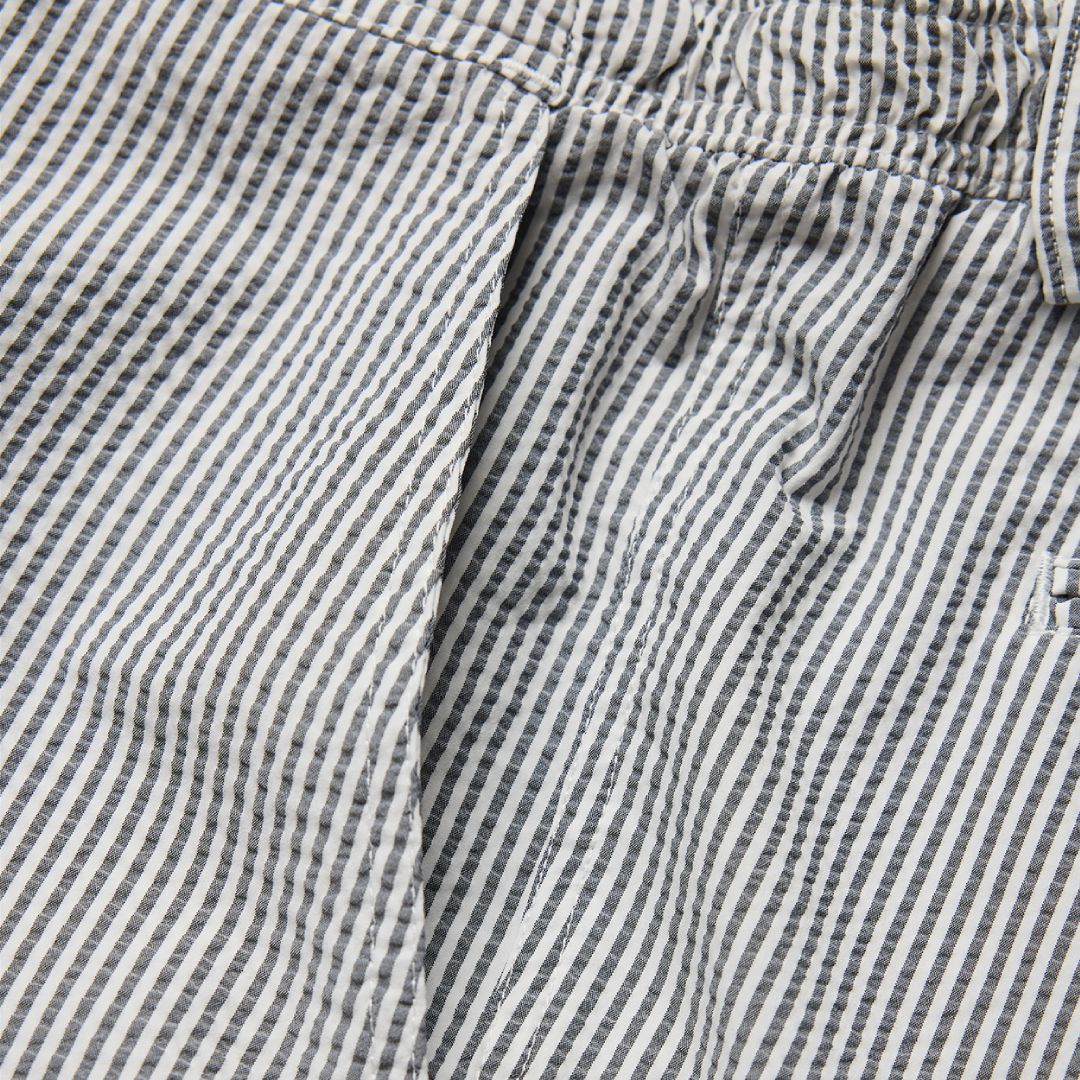 Tornado Seersucker Shorts - Navy Stripe
