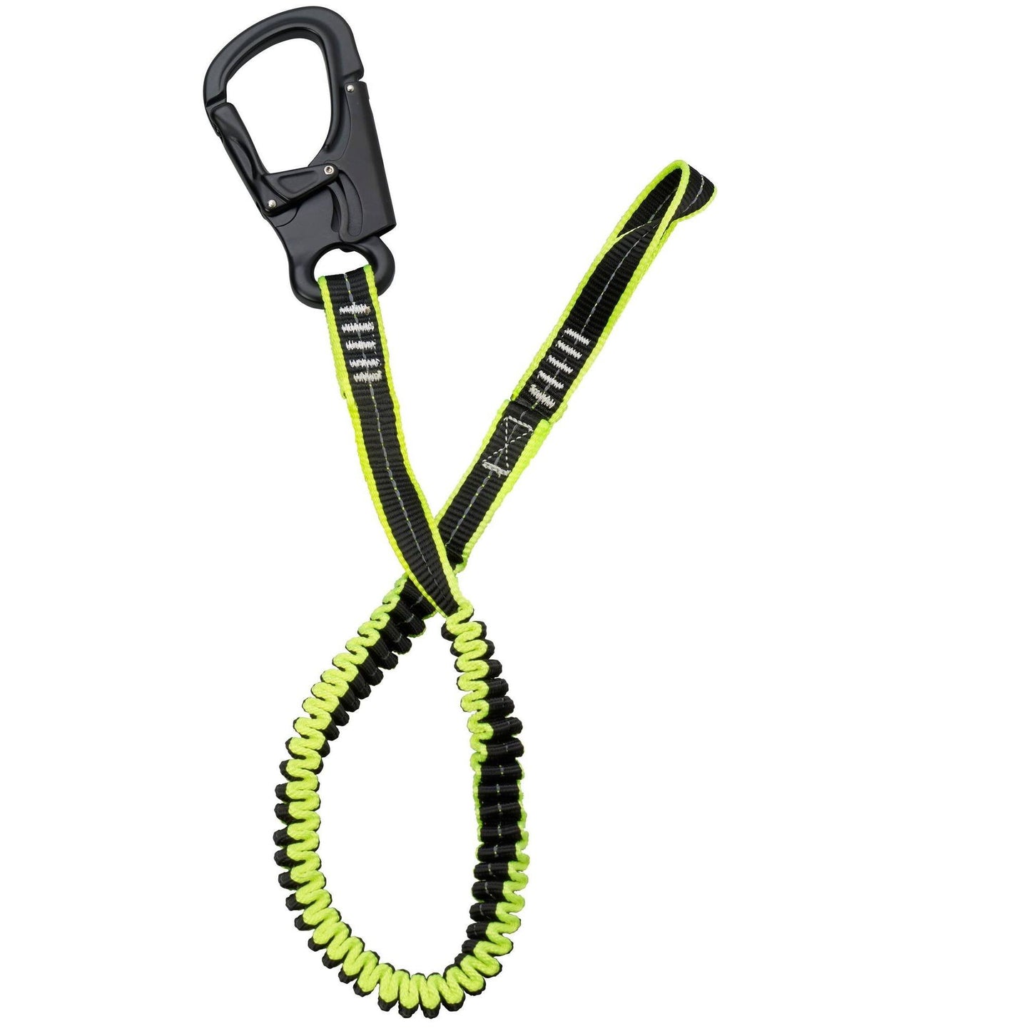 Elastic tether 1 aluminium safety hook