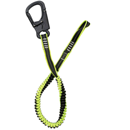 Elastic tether 1 aluminium safety hook