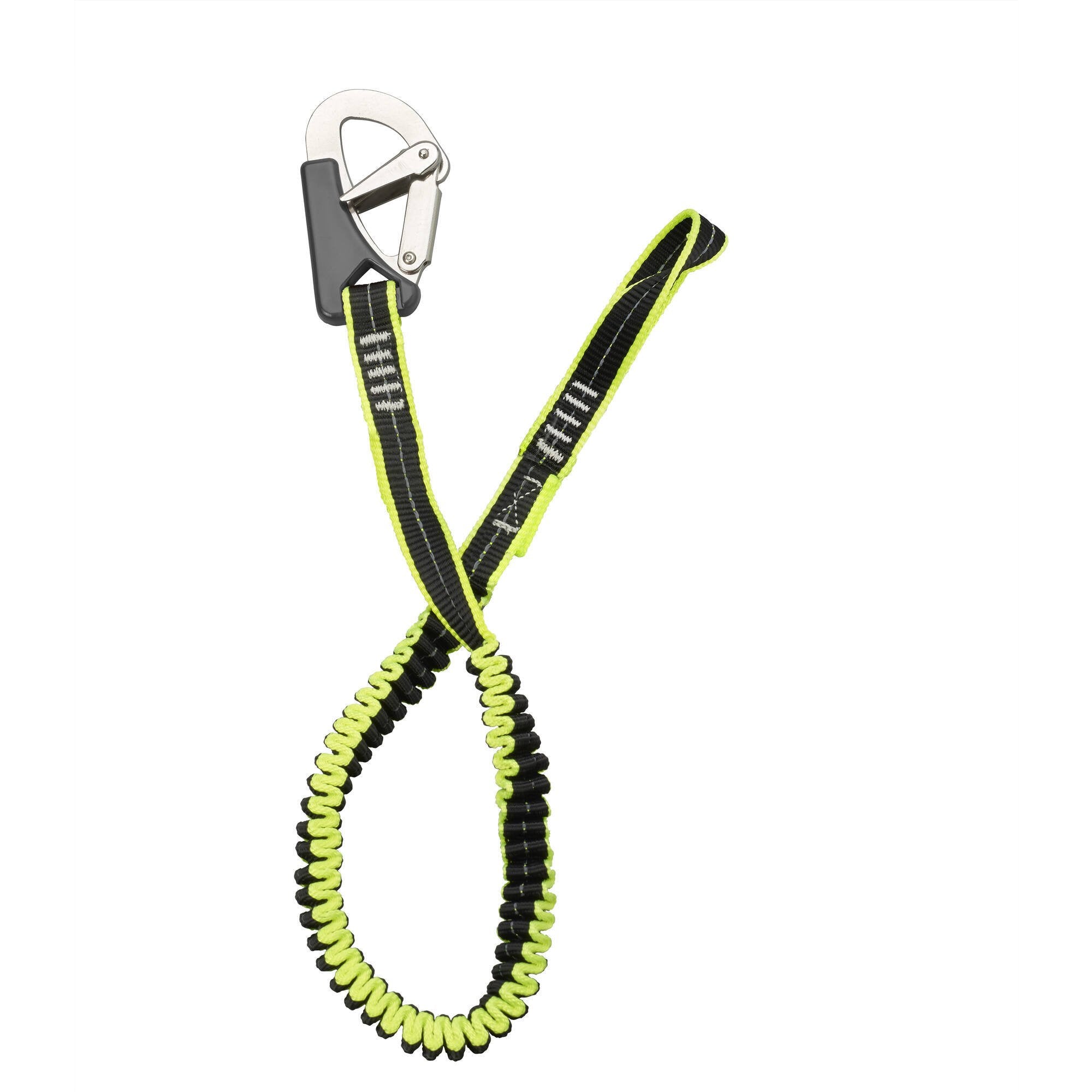 Elastic tether 1 st.steel safety hook