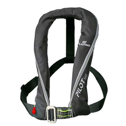 Pilot 165 inflatable lifejacket with harness auto black