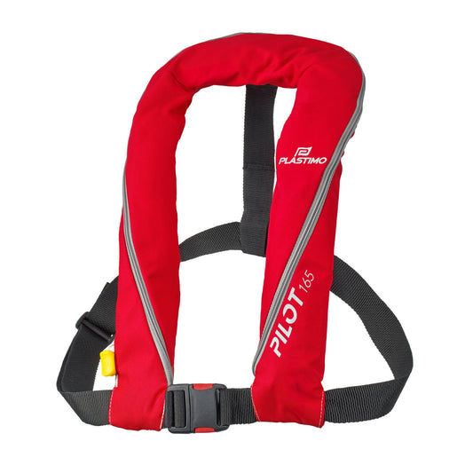 Pilot 165 inflatable lifejacket manual red
