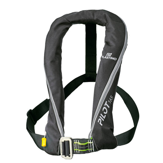 Pilot 165 inflatable lifejacket with harness manual black