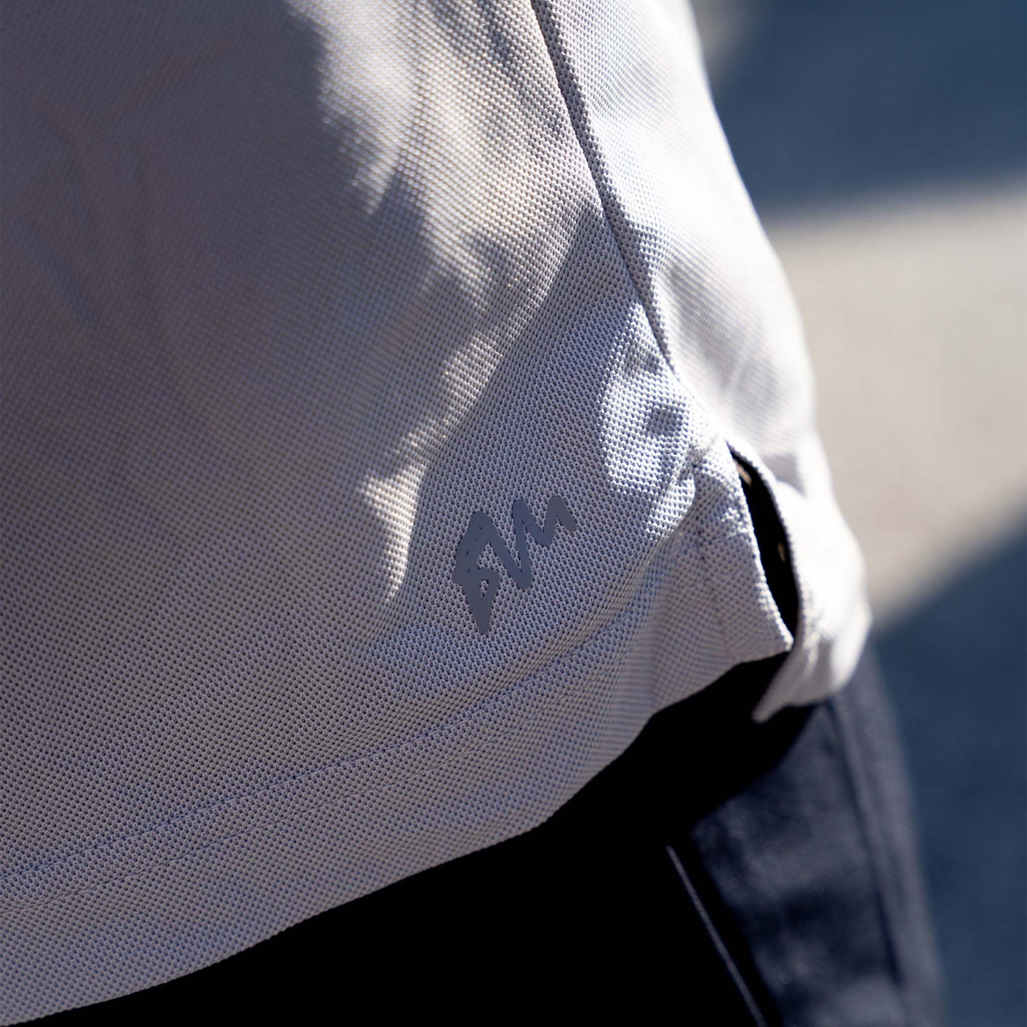 Signature Long Sleeve Polo - Light Grey