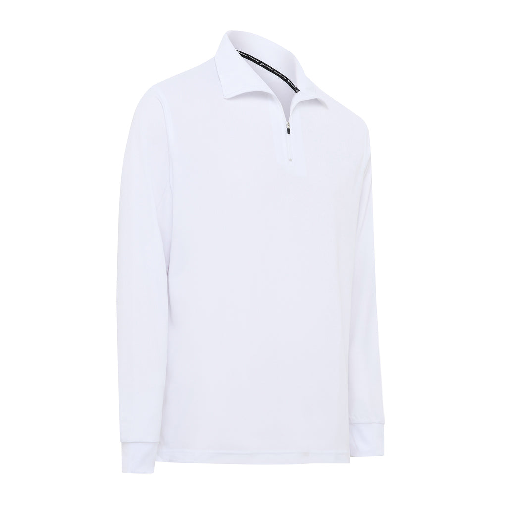 Signature Long Sleeve Polo - White