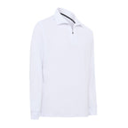 Signature Long Sleeve Polo - White