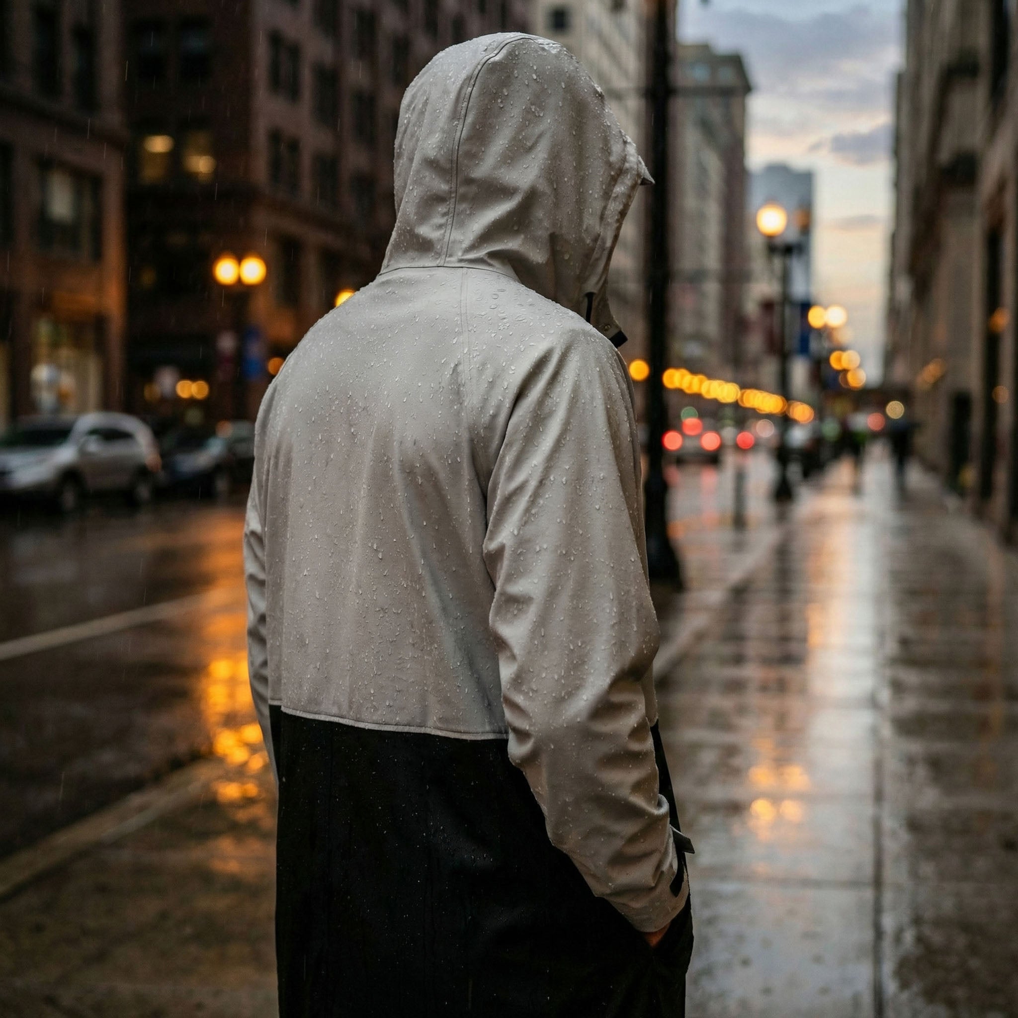 Zephyr Jacket - Light Grey | Black