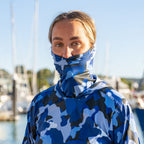 Hooded Sun Shirt - Blue Camo