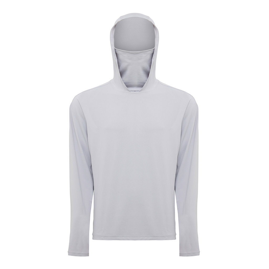 Hooded Sun Shirt - Light Grey