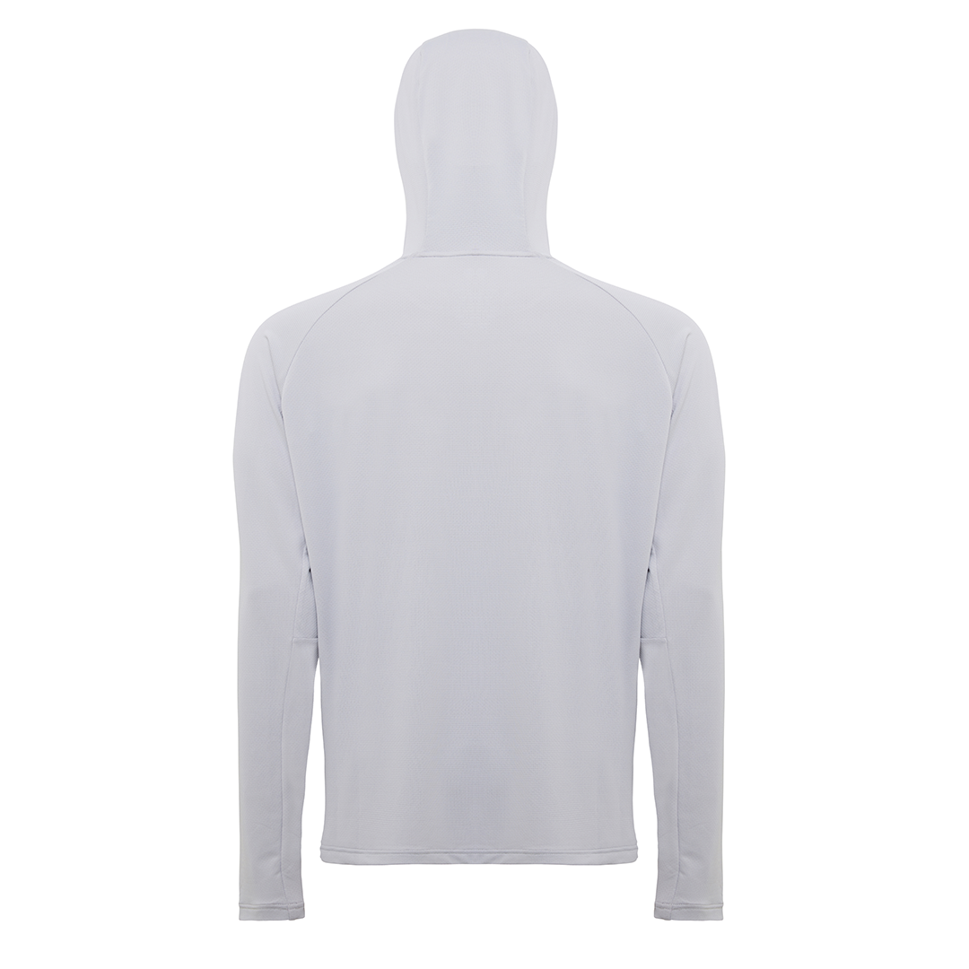 Hooded Sun Shirt - Light Grey