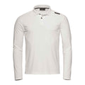 Bow Tech Long Sleeve Polo - White