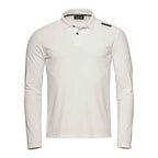 Bow Tech Long Sleeve Polo - White