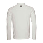 Bow Tech Long Sleeve Polo - White