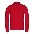 Bow Tech Long Sleeve Polo - Red