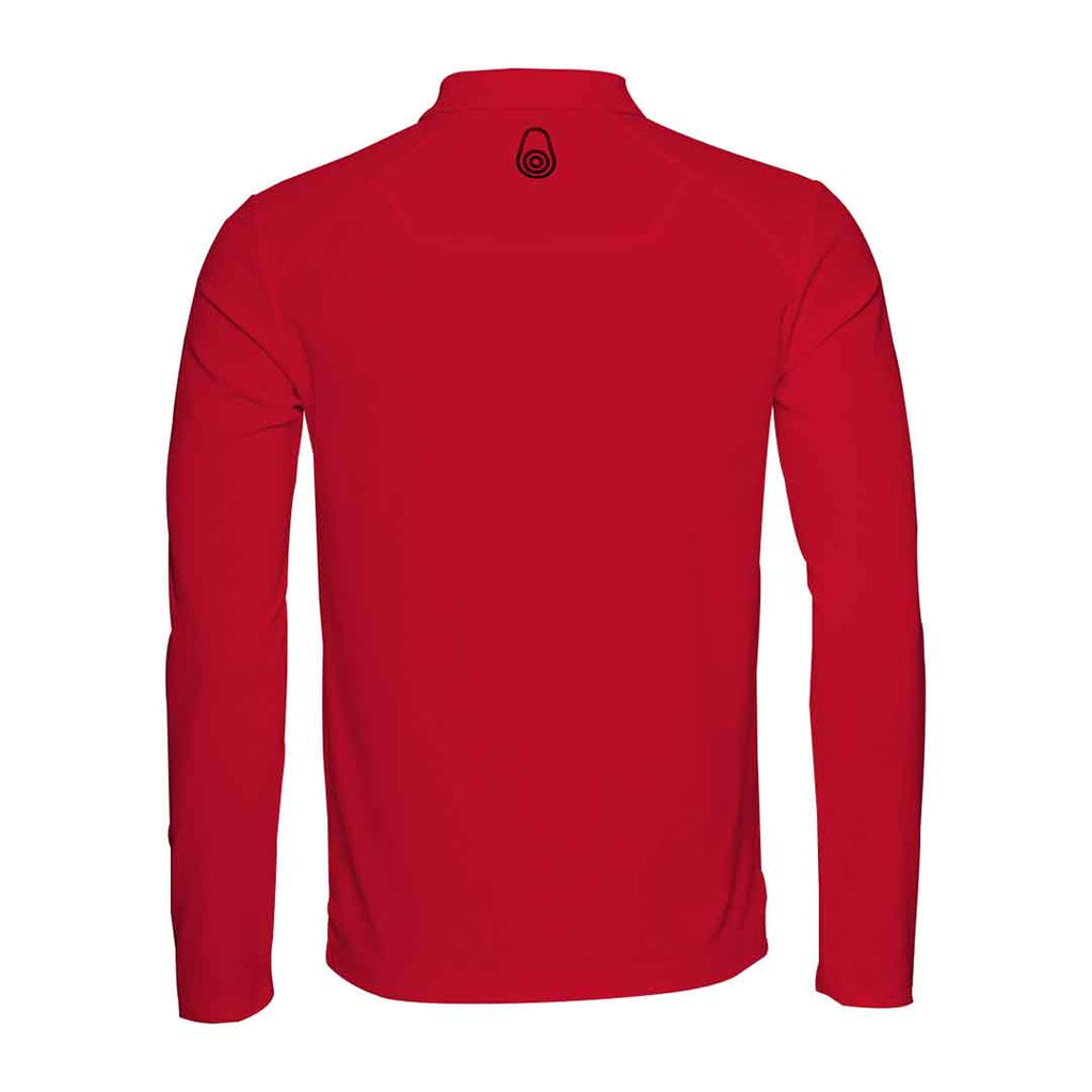 Bow Tech Long Sleeve Polo - Red