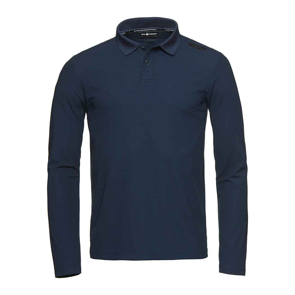 Bow Tech Long Sleeve Polo - Navy