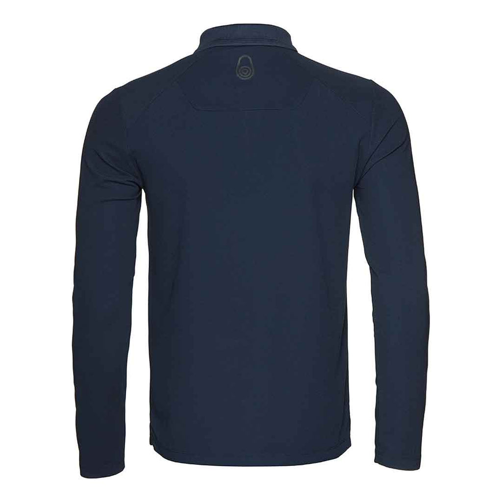 Bow Tech Long Sleeve Polo - Navy