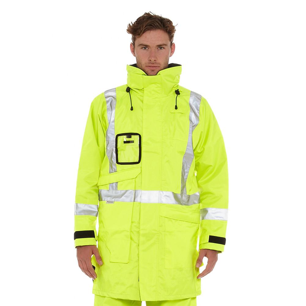 Hi-Vis Safety 3/4 Wet Weather Jacket